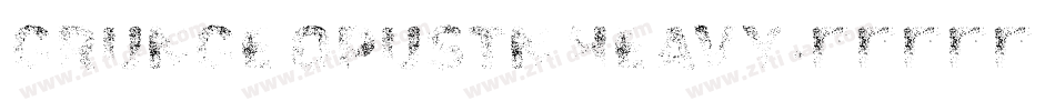 Grunge Opustn Heavy字体转换